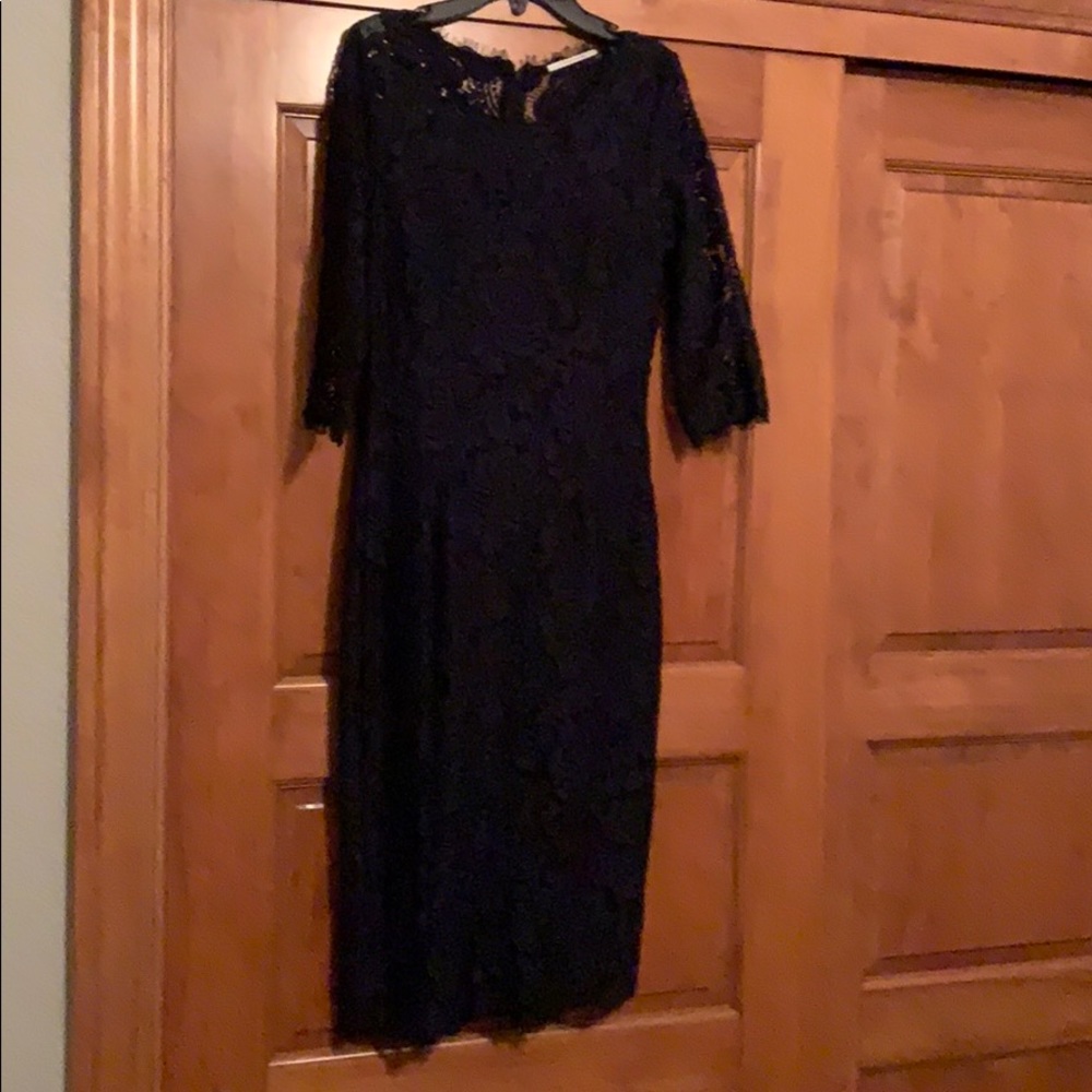 Tahari Navy Party Cocktail Dress